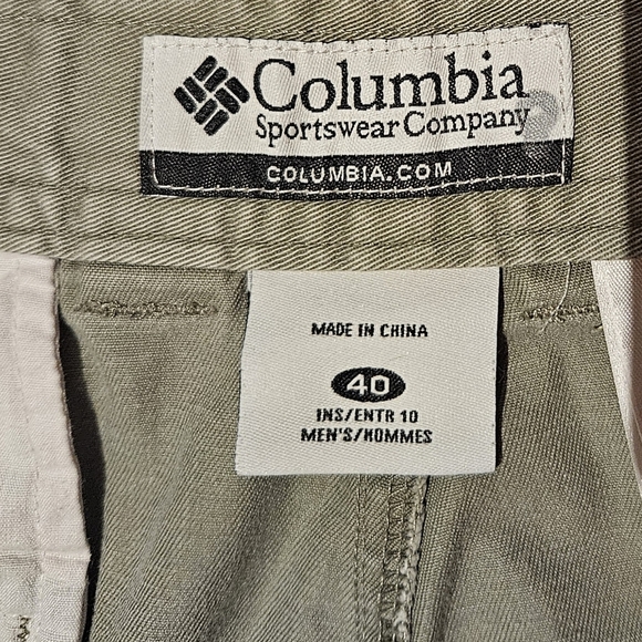 Columbia Brownsmead II Mens 38 Cargo Shorts Gray 9” Outdoor Hiking Fishing sz 40 - Picture 5 of 6